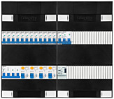 3F groepenkast 48M met 13 groepen+kook+BT