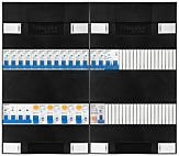 3F groepenkast met 14 groepen+kook+PV16