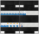 3F groepenkast met 14 groepen+kook+PV20