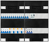 3F groepenkast 48M met 14 groepen+PV20-4P+BT