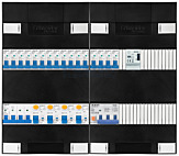 3F groepenkast 48M met 16 groepen+PV16-4P+BT