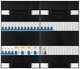 3F groepenkast 48M met 16 groepen+PV20-2P