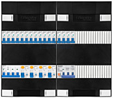 3F groepenkast 48M met 16 groepen+PV20-4P