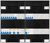 3F groepenkast 48M met 6 groepen+kook+KR