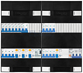 3F groepenkast 48M met 6 groepen+kook+KR+AF+PV16-4P+BT