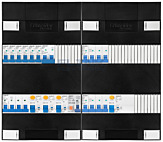 3F groepenkast 48M met 6 groepen+kook+KR+AF+PV20-2P