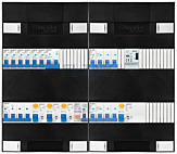 3F groepenkast 48M met 6 groepen+kook+KR+AF+PV20-2P+BT