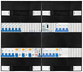 3F groepenkast 48M met 6 groepen+KR+AF+PV16-2P+BT