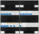 3F groepenkast 48M met 7 groepen+2KR