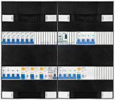 3F groepenkast 48M met 7 groepen+KR+AF+PV16-2P+BT