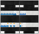 3F groepenkast 48M met 8 groepen+kook+KR