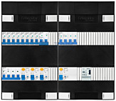 3F groepenkast 48M met 8 groepen+kook+KR+BT