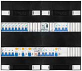 3F groepenkast 48M met 8 groepen+KR+AF+PV16-2P+BT