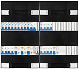 3F groepenkast 48M met 9 groepen+kook+KR+AF+PV20-2P