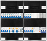 3F groepenkast 48M met 9 groepen+kook+KR+AF+PV20-4P+BT