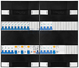 3F groepenkast 48M met 9 groepen+KR+AF+PV16-2P