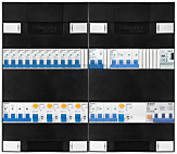 3F groepenkast 48M met 11 groepen+kook+KR+AF+PV20-4P+BT