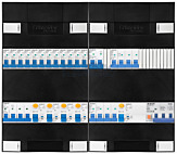 3F groepenkast 48M met 12 groepen+kook+KR+AF+PV20-4P