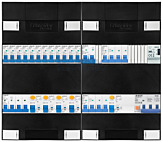 3F groepenkast 48M met 12 groepen+kook+KR+AF+PV20-4P+BT