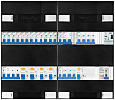 3F groepenkast 48M met 13 groepen+kook+KR+AF+PV16-2P+BT