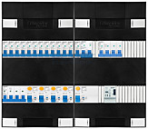 3F groepenkast 48M met 13 groepen+kook+KR+BT