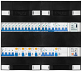 3F groepenkast 48M met 14 groepen+kook+KR+AF+PV16-2P+BT