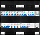 3F groepenkast 48M met 14 groepen+kook+KR+AF+PV20-2P+BT