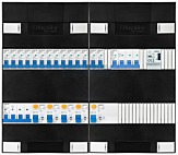 3F groepenkast 48M met 14 groepen+KR+BT