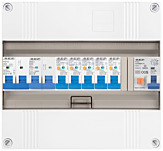 1F groepenkast 12M met 5 aardlekautomaat+AF+PV20-2P