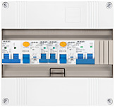 1F groepenkast 12M met 2 groepen+kook