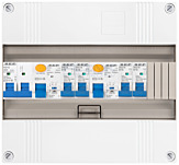 1F groepenkast 12M met 4 groepen