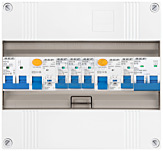 1F groepenkast 12Mn met 4 groepen+kook