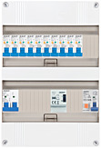 1F groepenkast 24M met 10 aardlekautomaat+PV20-2P+BT
