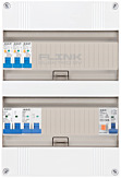 1F groepenkast 24M met 3 aardlekautomaat+AF+PV16-2P