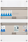 1F groepenkast 24M met 5 aardlekautomaat+PV20-2P+BT