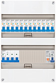 3F groepenkast 24M met 12 aardlekautomaat+PV20-2P