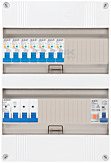 3F groepenkast 24M met 7 aardlekautomaat+PV20-2P