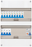 3F groepenkast 24M met 9 aardlekautomaat+PV16-2P