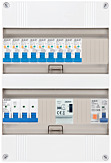 3F groepenkast 24M met 9 aardlekautomaat+PV16-2P+BT