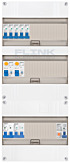 1F groepenkast 36M met 5 groepen+AF+PV20-2P