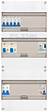 1F groepenkast 36M met 5 groepen+PV20-2P+BT