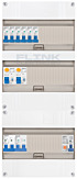 1F groepenkast 36M met 6 groepen+AF+PV16-2P