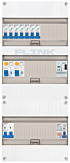 1F groepenkast 36M met 7 groepen+PV16-2P+BT