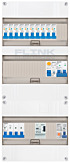 3F groepenkast 36M met 10 aardlekautomaat+kook+PV16-2P+BT