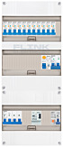 3F groepenkast 36M met 11 aardlekautomaat+kook+PV20-2P+BT
