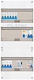3F groepenkast 36M met 6 aardlekautomaat+kook+PV16-2P+BT