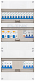 3F groepenkast 36M met 12 groepen+AF+PV20-4P