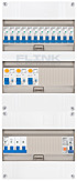 3F groepenkast 36M met 12 groepen+PV20-2P