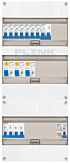 3F groepenkast 36M met 7 groepen+kook+PV20-2P