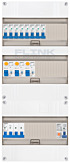 3F groepenkast 36M met 8 groepen+PV20-2P